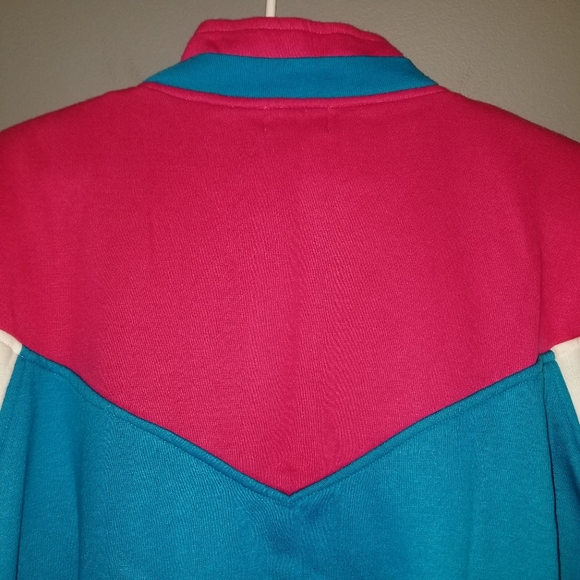 VTG 80's 90's Mister Noah Plus tri-color block pullover sweatshirt size 20W - Picture 8 of 11